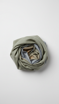 Moss Silver Linen Throw Blanket
