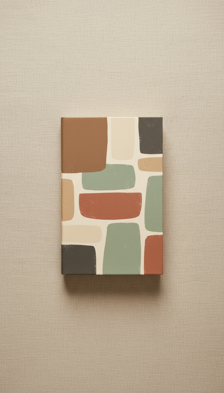 Curated paperback novel with tactile cover